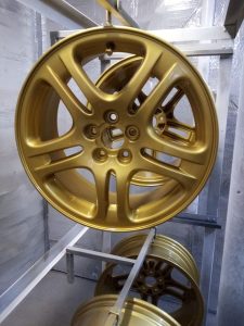 Gold Alloy wheel respray