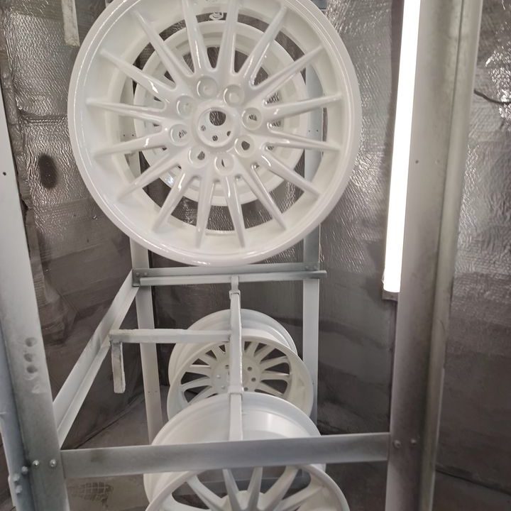 alloy wheel repair white powder coating